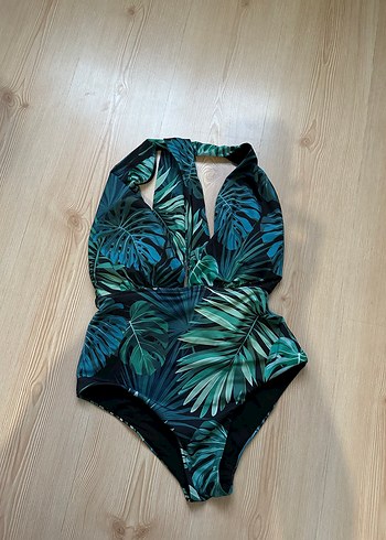 Penti Yeşil Tropikal Desenli Kadın Mayo - Görsel 2