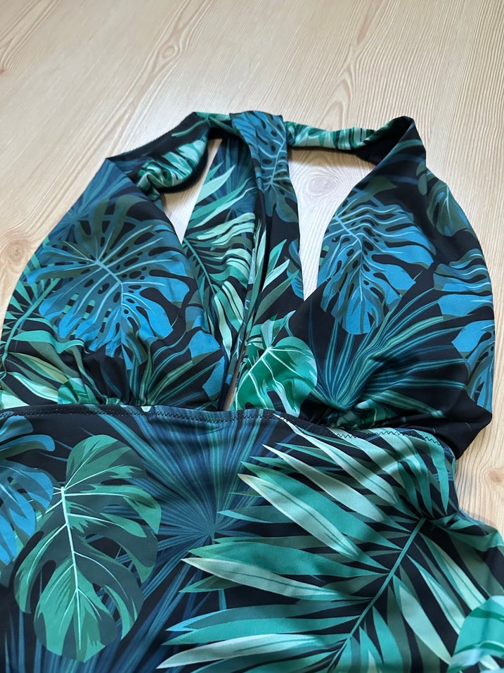 Penti Yeşil Tropikal Desenli Kadın Mayo - Görsel 3