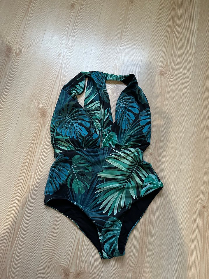 Penti Yeşil Tropikal Desenli Kadın Mayo - Görsel 2