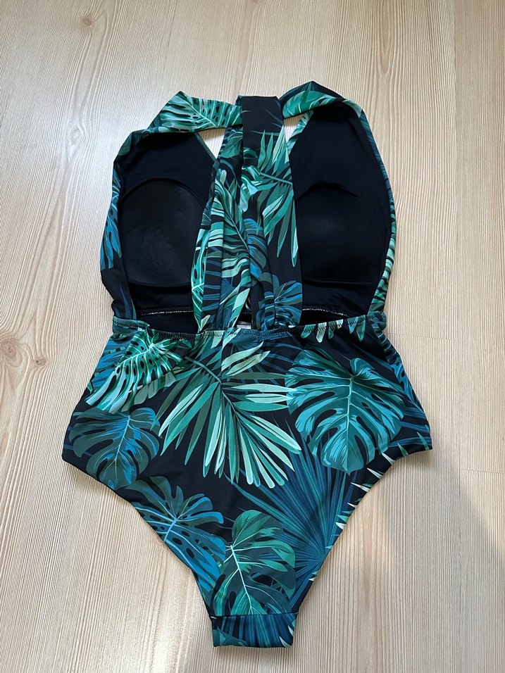 Penti Yeşil Tropikal Desenli Kadın Mayo - Görsel 4