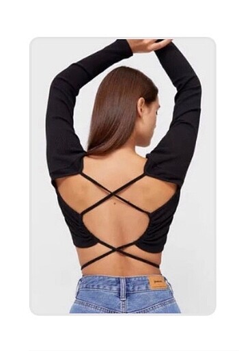 Stradivarius Sırt Dekolteli Bluz