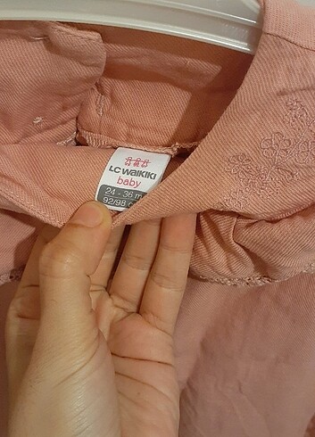 24-36 Ay Beden camel Renk Kız çocuk Elbise