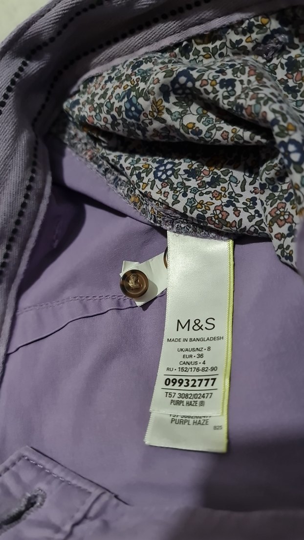 Kadın Lila Pamuklu Şort - Görsel 4