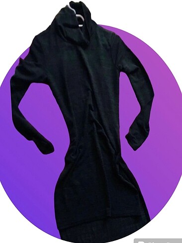 Siyah tunik elbise
