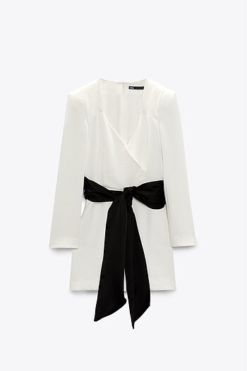 Zara KONTRAST BAĞCIKLI TULUM