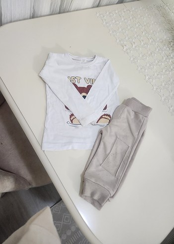 Gri Fermuarlı Bebek Erkek Takım - Görsel 4