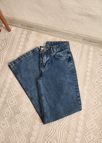 Lacivert Kadın Denim Regular Fit Jean - Görsel 2