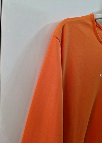 turuncu uzun swetshirt tunik - Görsel 2