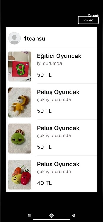 Diğer Oyuncak