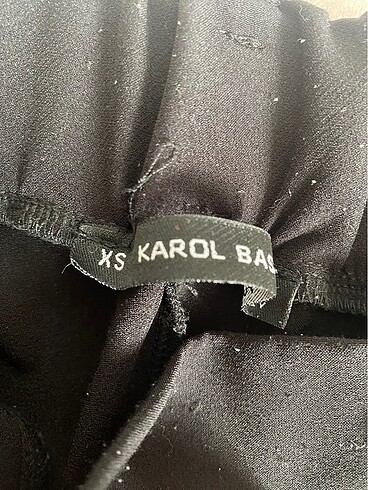 xs Beden Siyah Kumaş Pantolon