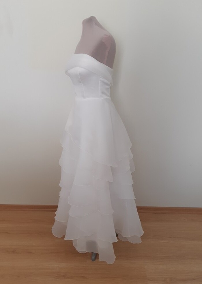 Organze Nikah Elbisesi/ Gelinlik - Görsel 3