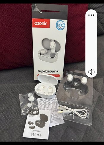 Asonic Beyaz Bluetooth Kulaklık