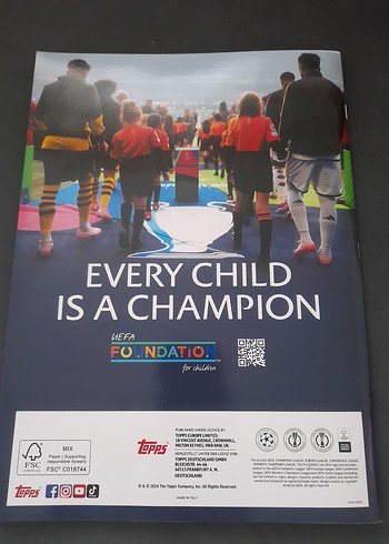 UEFA Şampiyonlar Ligi Resmi Sticker Albümü 2024/25