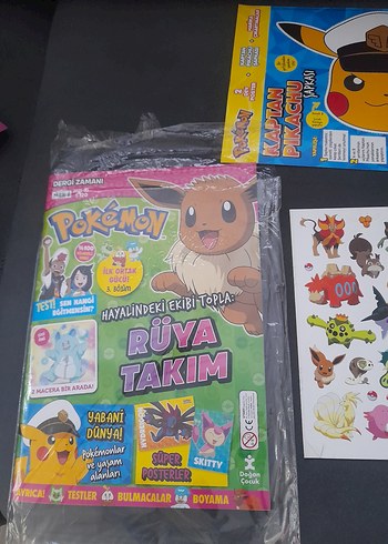 Beden Renk Pokémon Rüya Takım Çocuk Dergisi