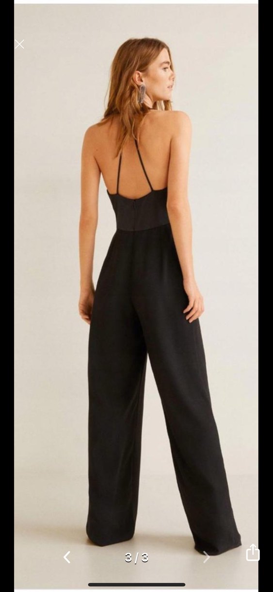 Siyah Kadın Uzun Tulum - Görsel 3