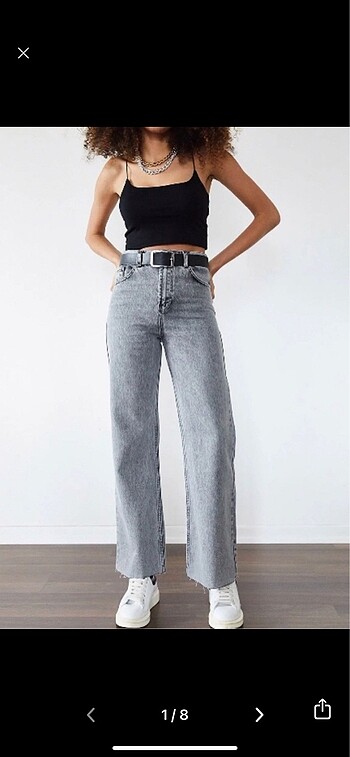 40 Beden gri Renk Trendyol jean