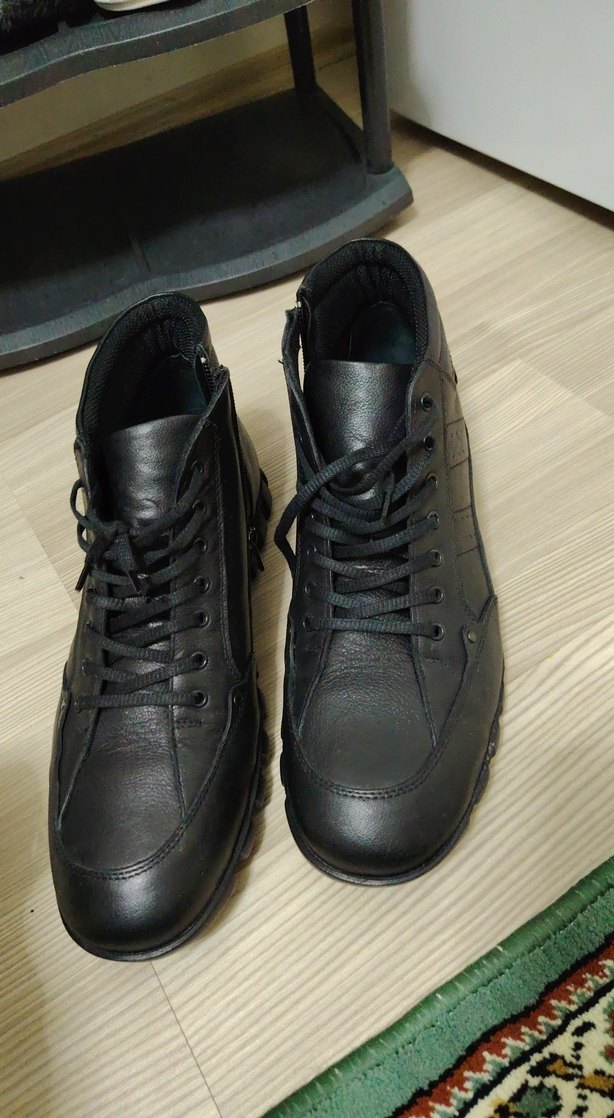 Siyah Bağcıklı Erkek Biker Bot - Görsel 2