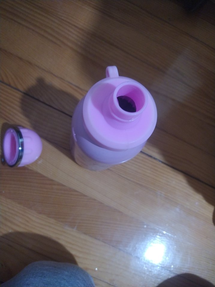 Pembe Unicorn Desenli Çocuk Termos - Görsel 4