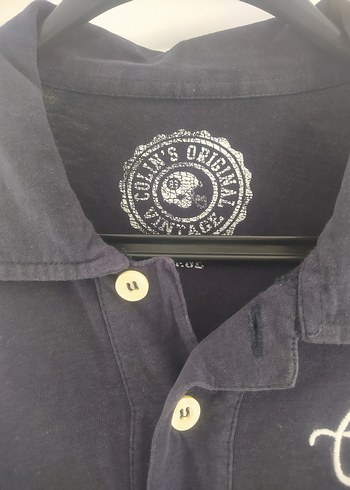 Lacivert Erkek Uzun Kollu Polo Tişört - Görsel 3