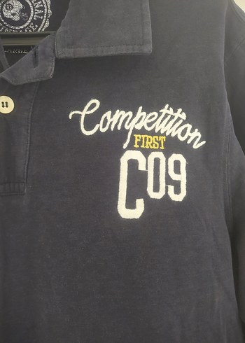 Lacivert Erkek Uzun Kollu Polo Tişört - Görsel 2