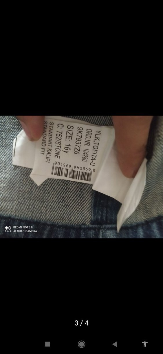 Düğmeli Kısa Kot Yelek Kadın - Görsel 3