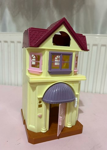 Pastel Pembe Oyuncak Bebek Evi - Görsel 5