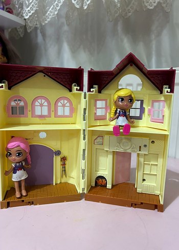 Pastel Pembe Oyuncak Bebek Evi - Görsel 2