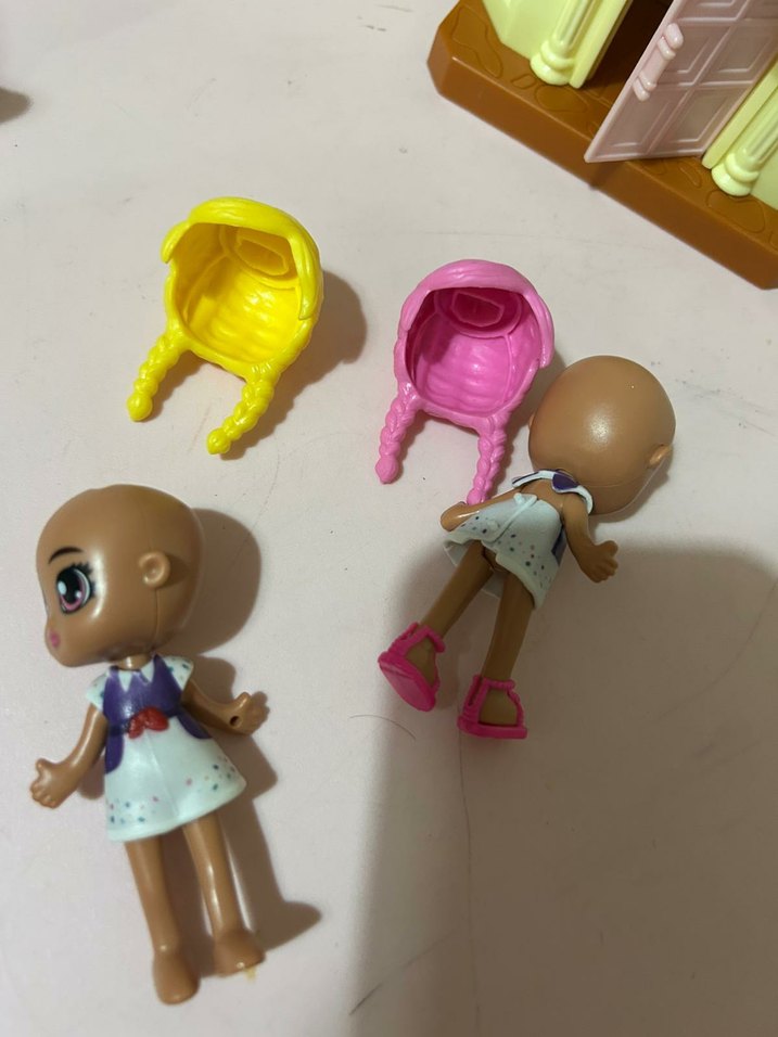 Pastel Pembe Oyuncak Bebek Evi - Görsel 4