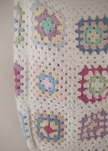 Bohem Çok Renkli Örgü Kadın Çanta - Görsel 3