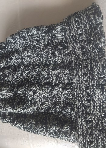 Gri Uzun Örgü bere - Görsel 2