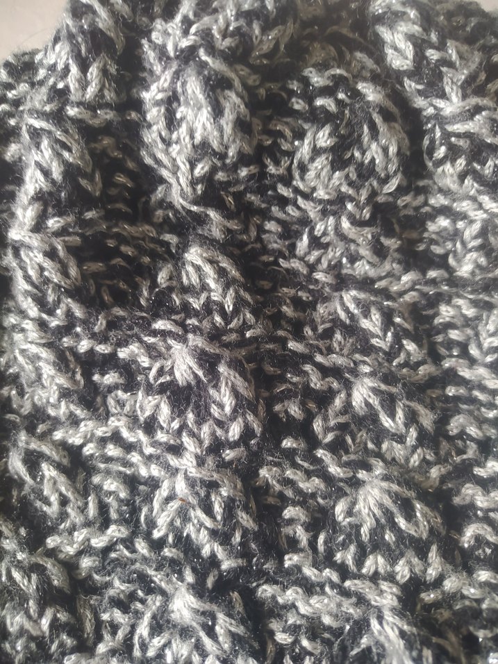 Gri Uzun Örgü bere - Görsel 3