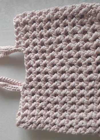 Bej Örgü Kadın Çanta - Görsel 2