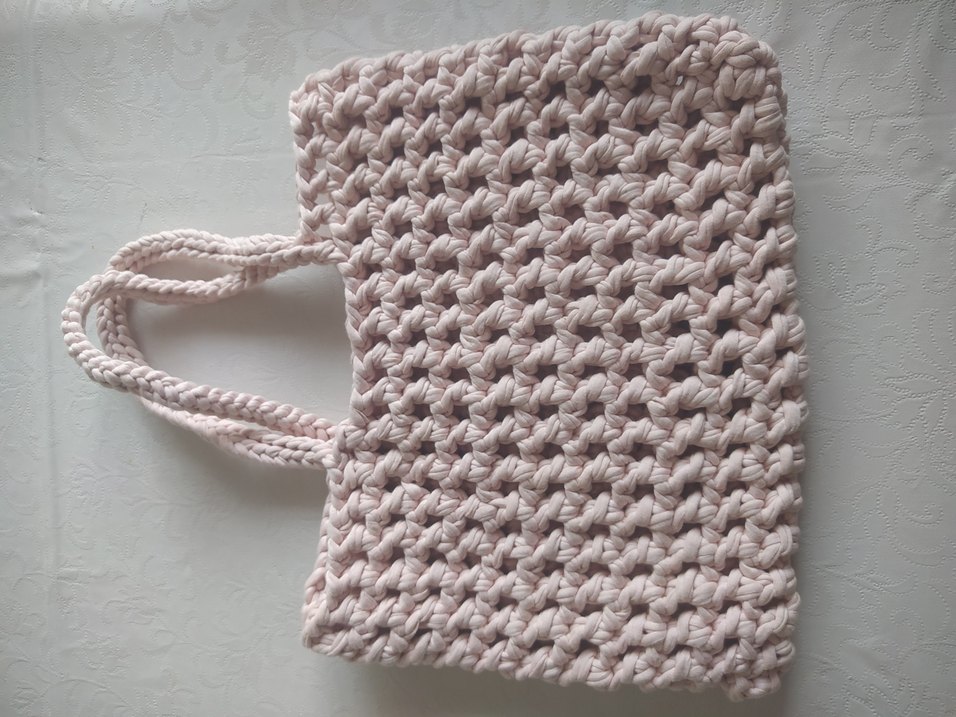 Bej Örgü Kadın Çanta - Görsel 2