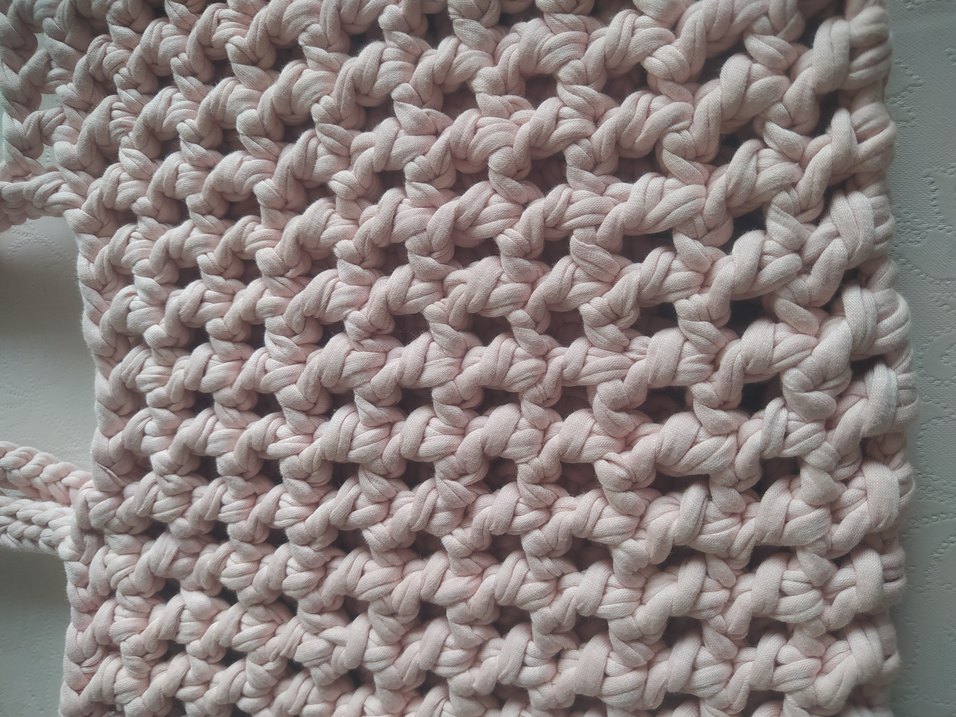 Bej Örgü Kadın Çanta - Görsel 3