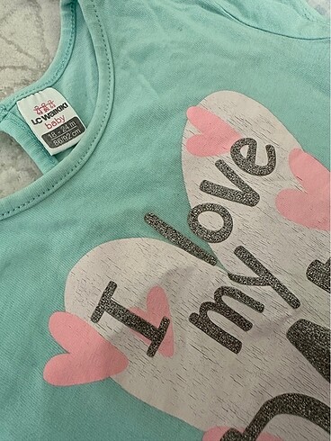 18-24 Ay Beden çeşitli Renk 4 adet kız çocuk tshirt 18-24 ay