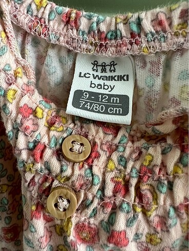 9 Ay Beden Yazlık çiçekli tulum