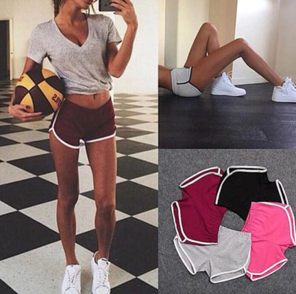 Bordo spor şort