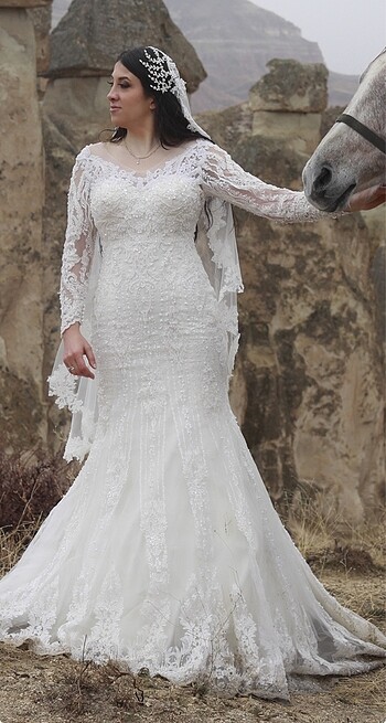 Balık model gelinlik - Görsel 6