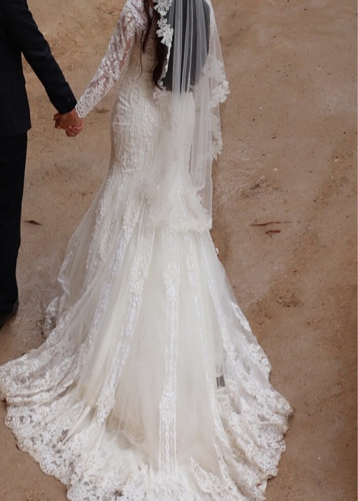 Balık model gelinlik - Görsel 3