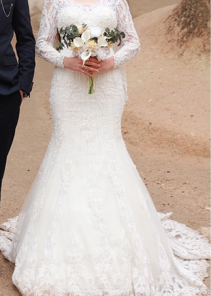 Balık model gelinlik - Görsel 5