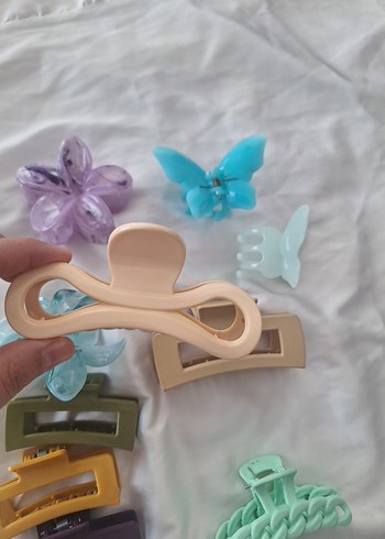 Pastel Renkli Elastik Plastik Saç Tokaları - Görsel 8