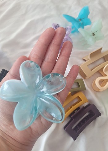 Pastel Renkli Elastik Plastik Saç Tokaları - Görsel 7