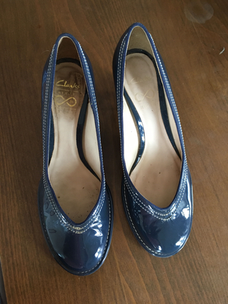 Clarks Clarks mavi rugan ayakkabı