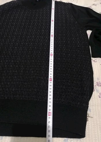 Siyah Erkek Örgü Salaş Kazak - Görsel 7