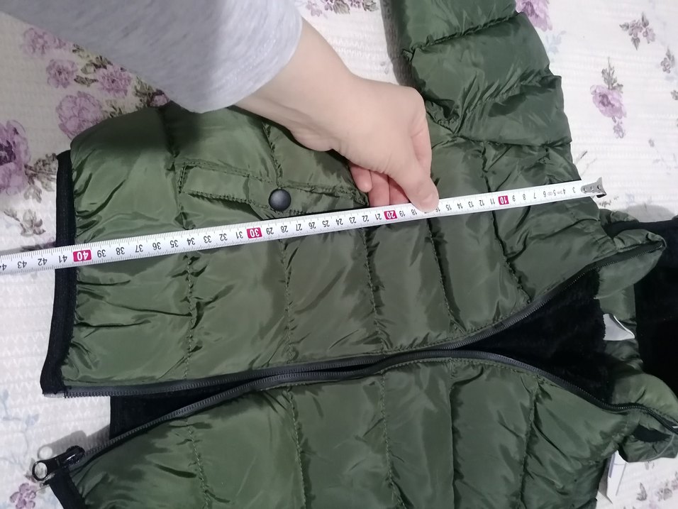 Yeşil Kapüşonlu Kışlık mont - Görsel 4