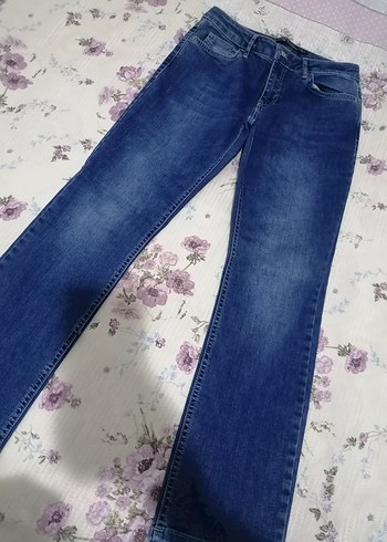 Kadın Mavi Denim Midi Boy Regular Fit Jean - Görsel 2