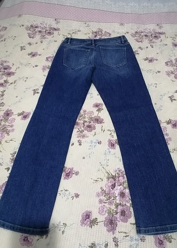 Kadın Mavi Denim Midi Boy Regular Fit Jean - Görsel 6