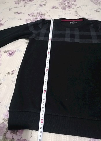 Erkek Siyah Rahat Kesim Sweatshirt - Görsel 5