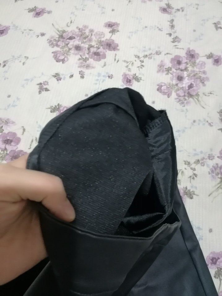 Siyah Regular Fit Kadın deri Kumaş Pantolon - Görsel 4