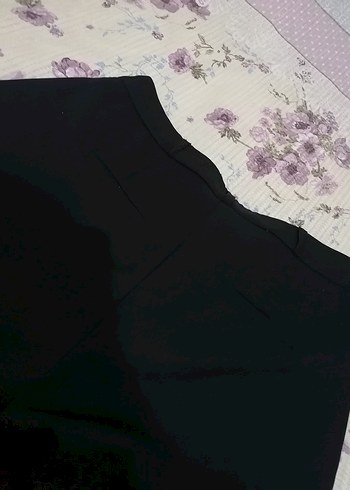 Mor Düğmeli Kadın Kumaş Pantolon - Görsel 6